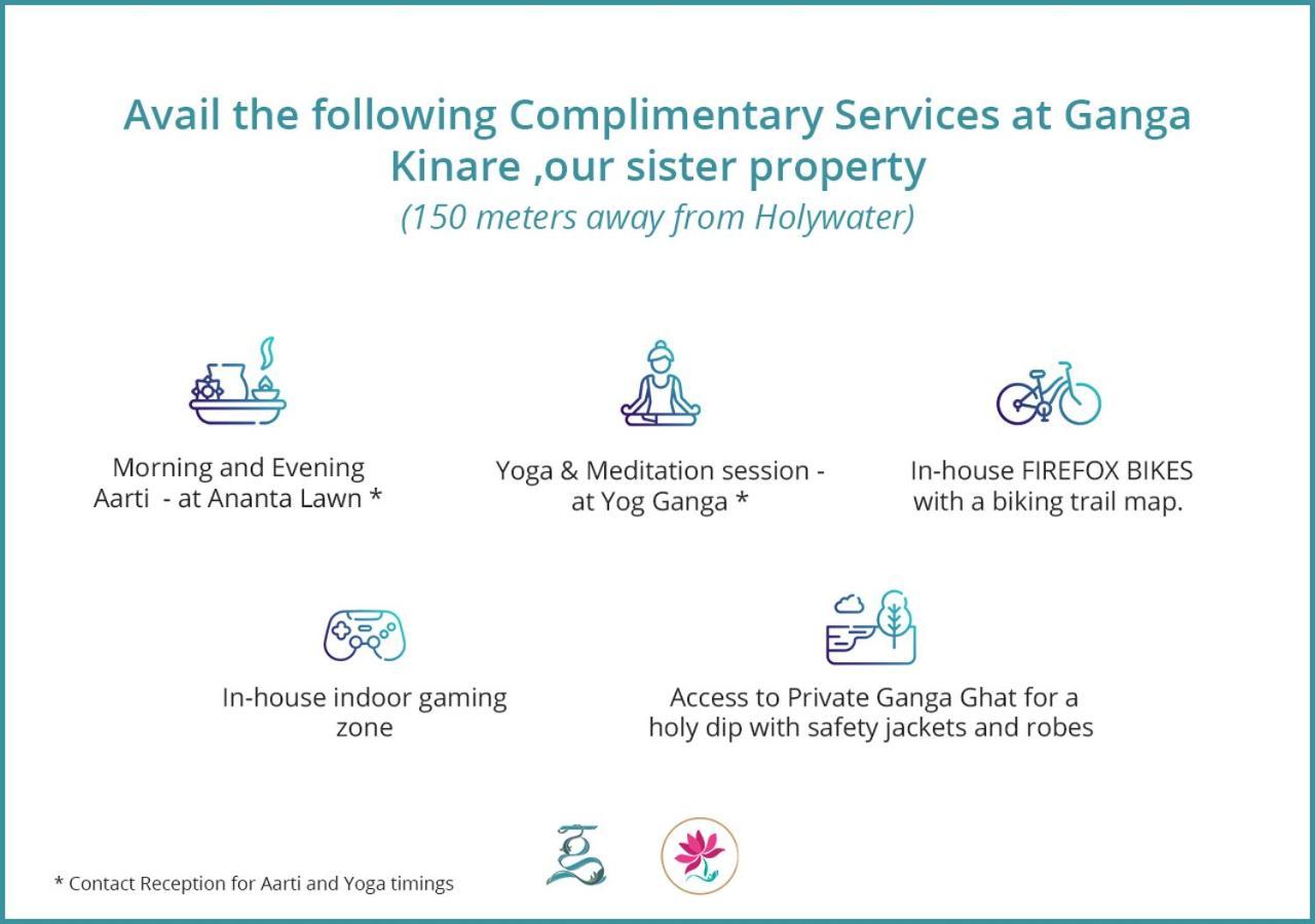 Holywater Hotel By Ganga Kinare #150 Mts From Ganga Ghat Rishikesh Ngoại thất bức ảnh